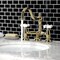 Kingston Brass KS3912PX Restoration Bathroom Bridge Faucet, Polished Brass KS3912PX - alternate 6